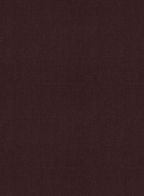 Scabal Dark Wine Wool Suit - StudioSuits