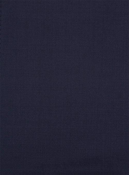 Scabal Dark Navy Wool Pants - StudioSuits
