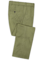 Scabal Fern Green Wool Pants - StudioSuits