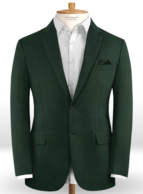 Scabal Forest Green Wool Jacket - StudioSuits