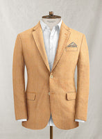 Scabal Gingham Orange Seersucker Jacket - StudioSuits