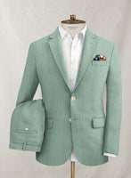Scabal Gingham Sea Green Seersucker Suit - StudioSuits