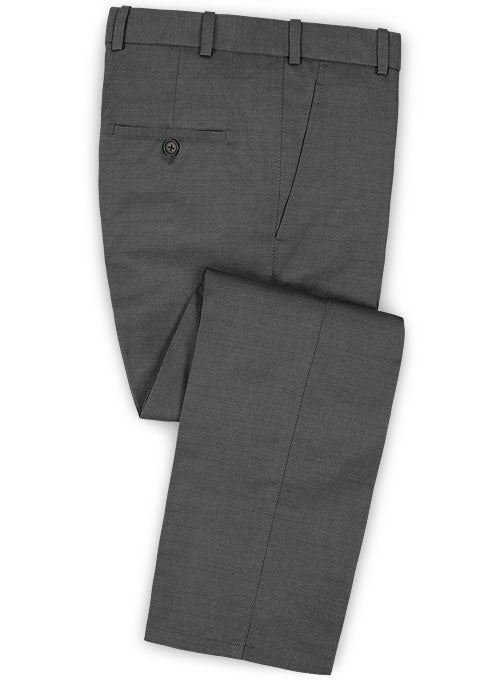 Scabal Gray Twill Pure Wool Suit - StudioSuits
