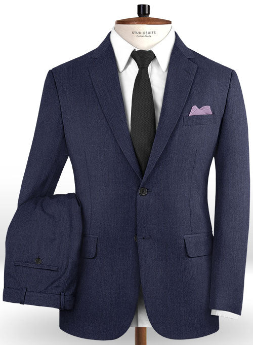 Scabal Indigo Wool Suit - StudioSuits