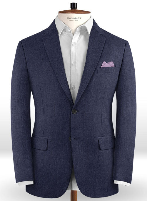 Scabal Indigo Wool Suit - StudioSuits