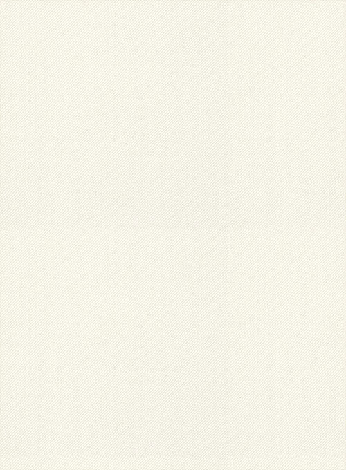 Scabal Ivory Wool Pants - StudioSuits