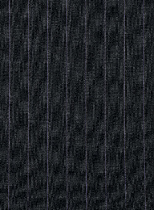 Scabal Lucca Blue Stripe Wool Jacket - StudioSuits
