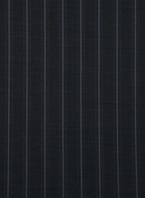 Scabal Lucca Blue Stripe Wool Jacket - StudioSuits