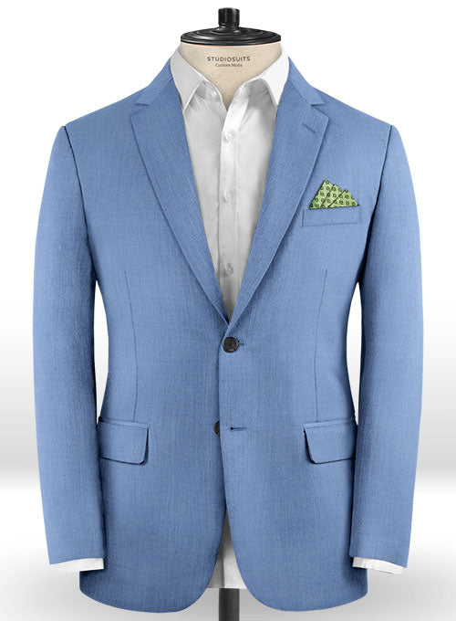 Scabal Metro Blue Wool Jacket - StudioSuits