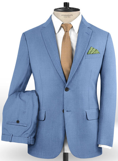 Scabal Metro Blue Wool Suit - StudioSuits
