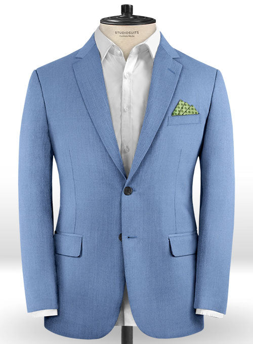Scabal Metro Blue Wool Suit - StudioSuits
