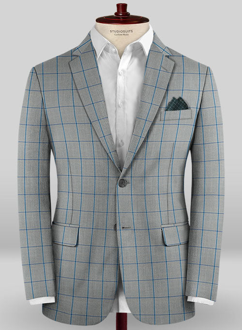 Scabal Mosaic Ciatto Gray Wool Suit - StudioSuits