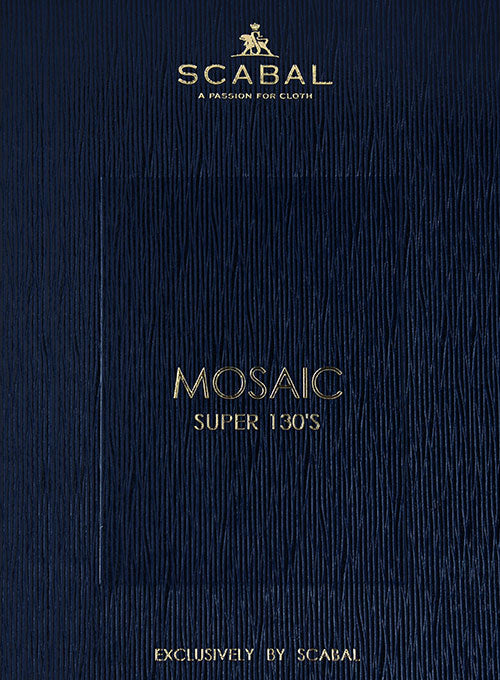Scabal Mosaic Mipro Blue Wool Suit - StudioSuits