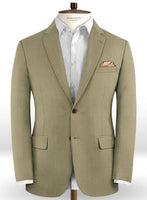 Scabal Moss Green Wool Suit - StudioSuits