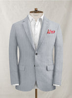 Scabal Nautica Blue Seersucker Jacket - StudioSuits