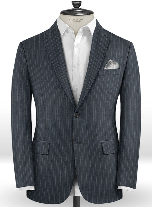 Scabal Notio Blue Wool Jacket - StudioSuits