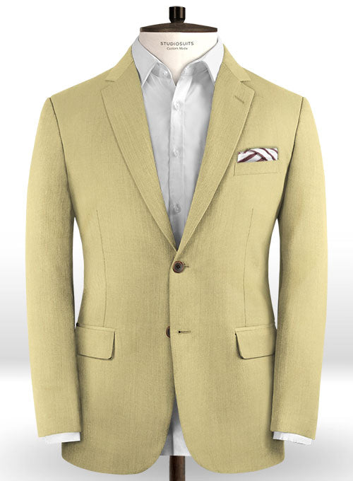 Scabal Pearl Khaki Wool Suit - StudioSuits
