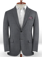 Scabal Peruzi Gray Wool Jacket - StudioSuits