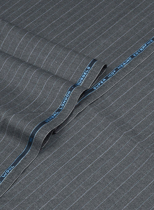 Scabal Peruzi Gray Wool Jacket - StudioSuits