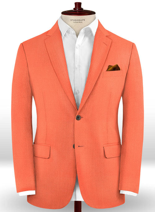 Scabal Portland Orange Wool Jacket - StudioSuits