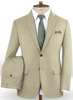 Scabal Sandune Beige Wool Suit - StudioSuits