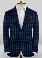 Scabal Taormina Alerro Blue Wool Jacket - StudioSuits