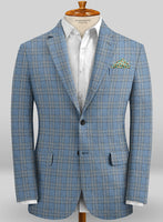 Scabal Taormina Lodi Blue Linen Jacket - StudioSuits