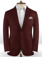 Scabal Wine Wool Jacket - StudioSuits