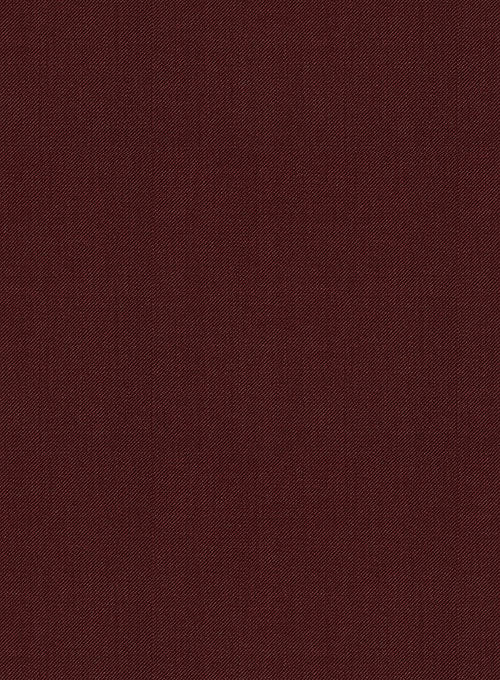 Scabal Wine Wool Pants - StudioSuits