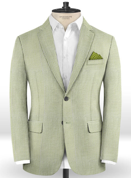 Seersucker Green Suit - StudioSuits