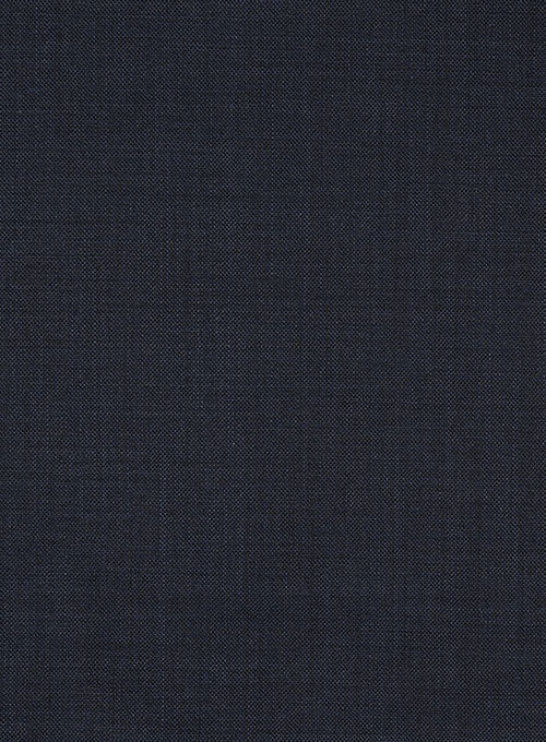 Sharkskin Blue Double Gurkha Wool Trousers - StudioSuits