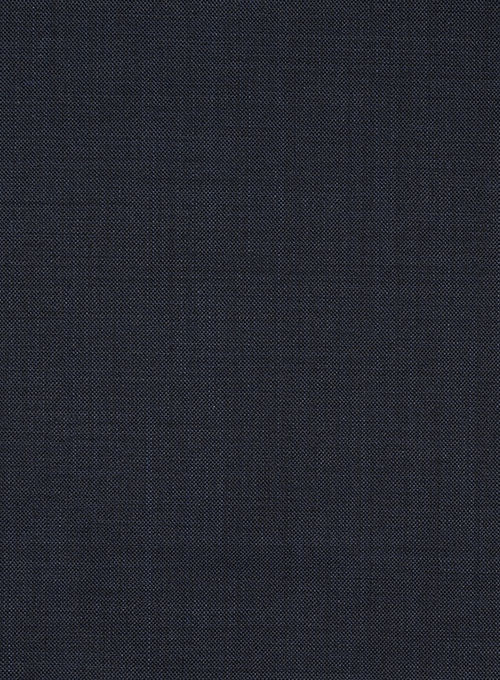 Sharkskin Blue Wool Pants - StudioSuits