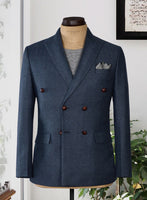 Showman Blue Herringbone Tweed Jacket II - StudioSuits