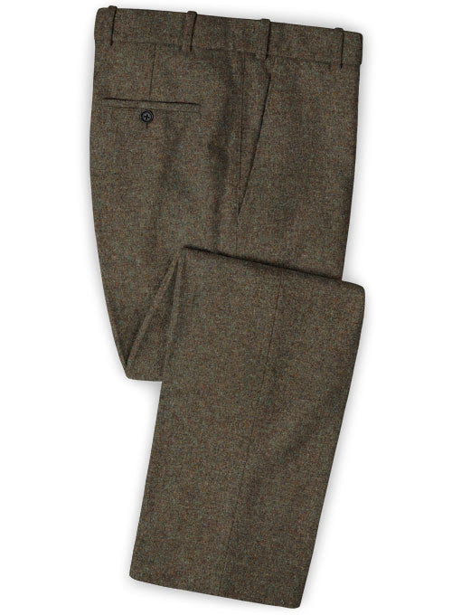 Showman Brown Tweed Pants - StudioSuits