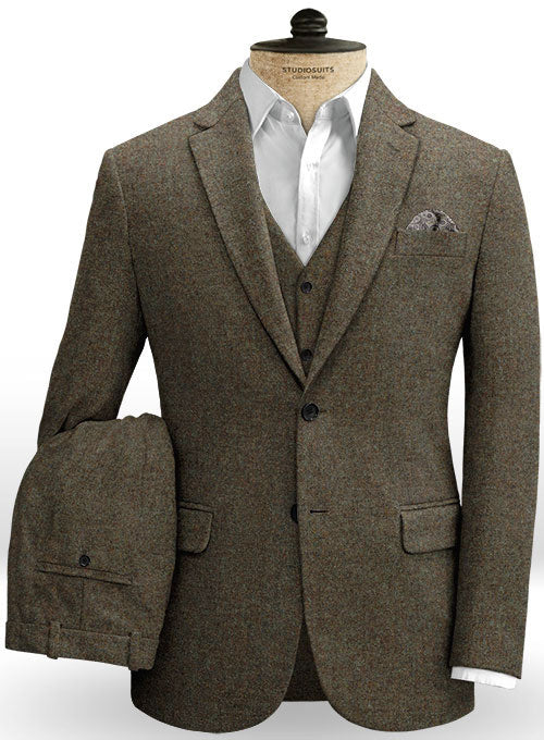 Showman Brown Tweed Suit - StudioSuits