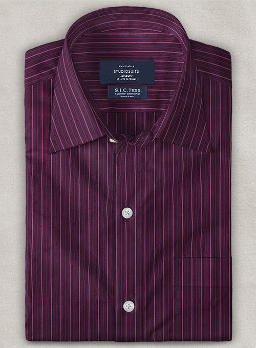 S.I.C. Tess. Italian Cotton Mujan Shirt - StudioSuits