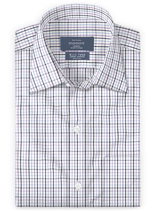 S.I.C. Tess. Italian Cotton Azzure Shirt - StudioSuits