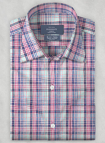 S.I.C. Tess. Italian Linen Loparo Shirt - StudioSuits