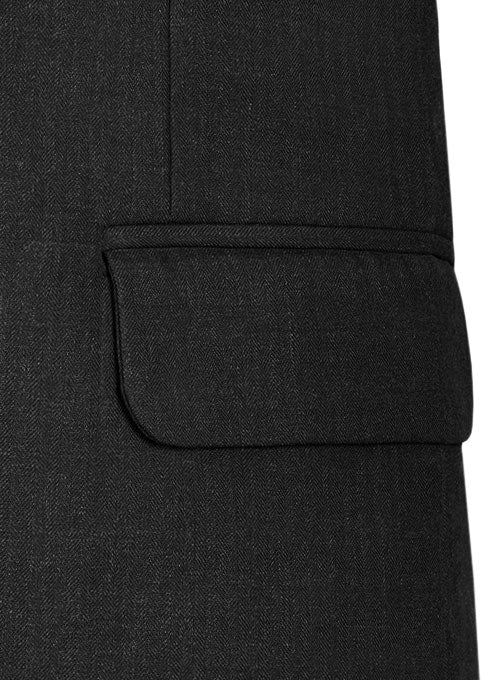 Signature Black Pure Wool Jacket - StudioSuits