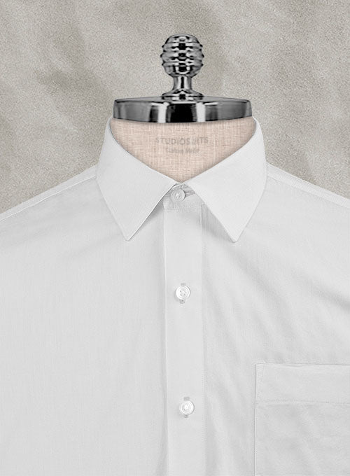 Silver Gray Stretch Poplene Shirt