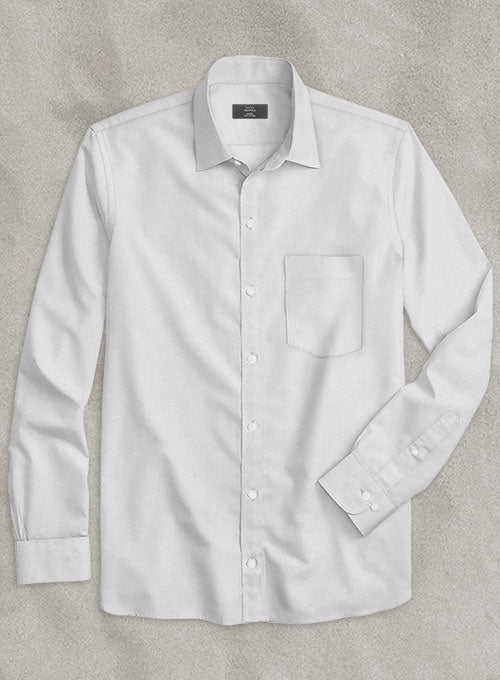 Silver Gray Stretch Poplene Shirt