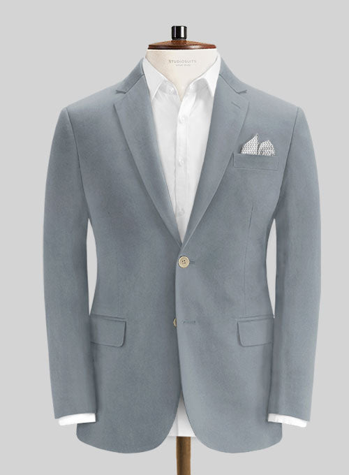 Slate Blue Stretch Chino Suit - StudioSuits