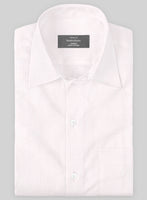 Soft Pink Herringbone Cotton Shirt - StudioSuits