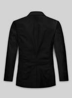 Soft Rich Black Leather Blazer - StudioSuits