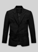 Soft Rich Black Leather Blazer - StudioSuits