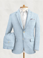 Solbiati Gingham Light Blue Seersucker Suit - StudioSuits