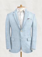 Solbiati Gingham Light Blue Seersucker Jacket - StudioSuits