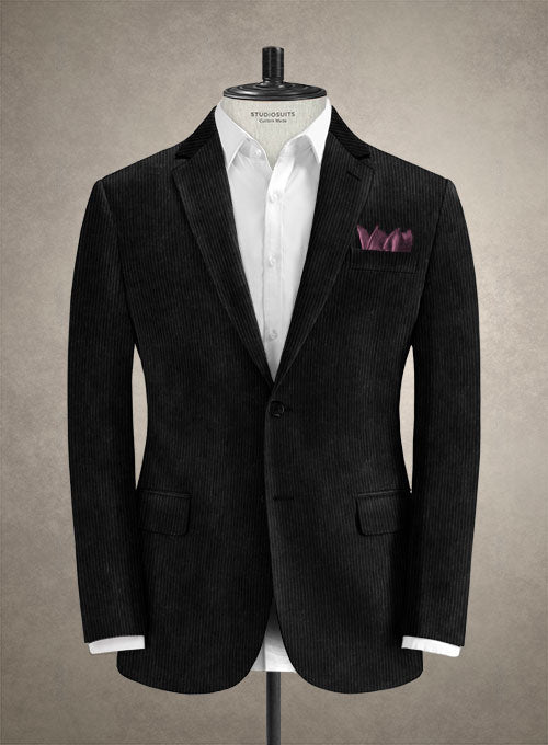 Solbiati Black Corduroy Suit - StudioSuits