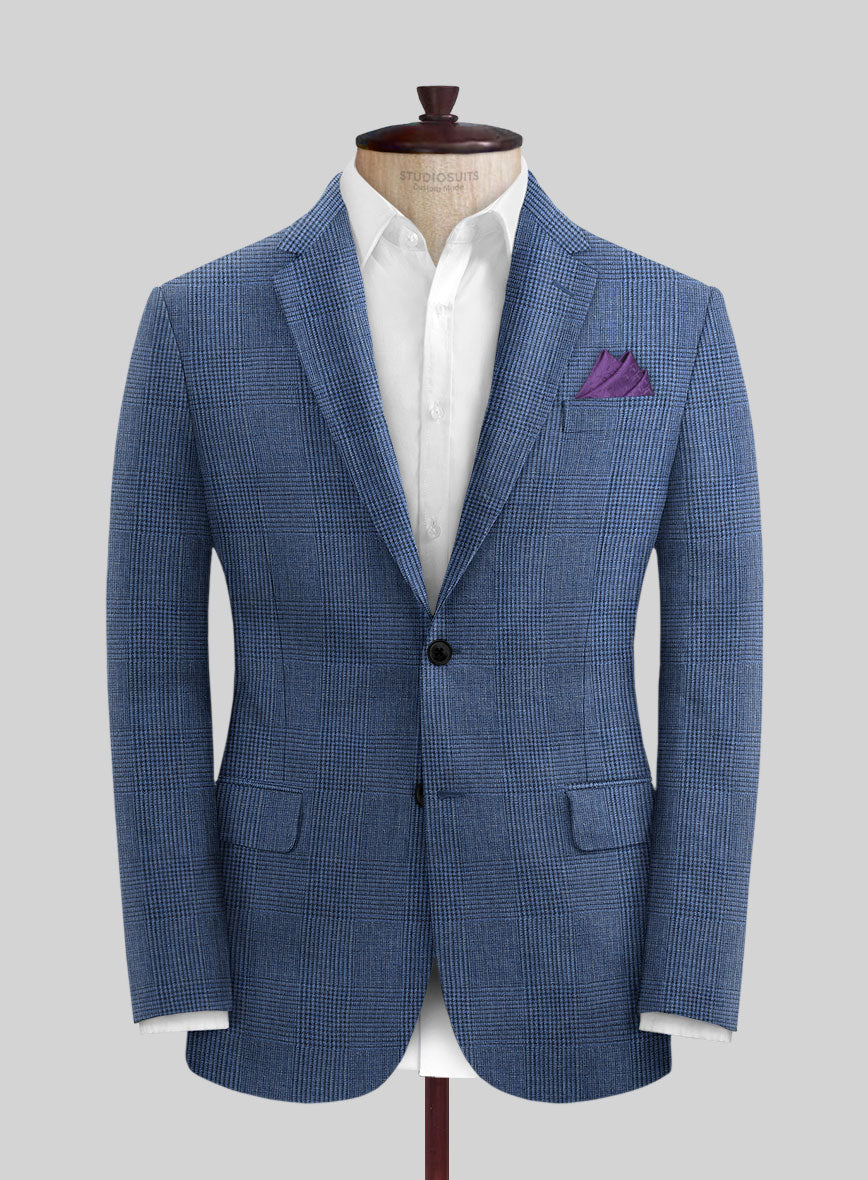 Solbiati Blue Prince Linen Jacket - StudioSuits