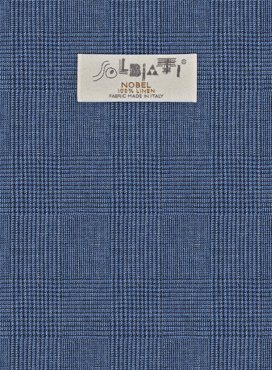 Solbiati Blue Prince Linen Pants - StudioSuits